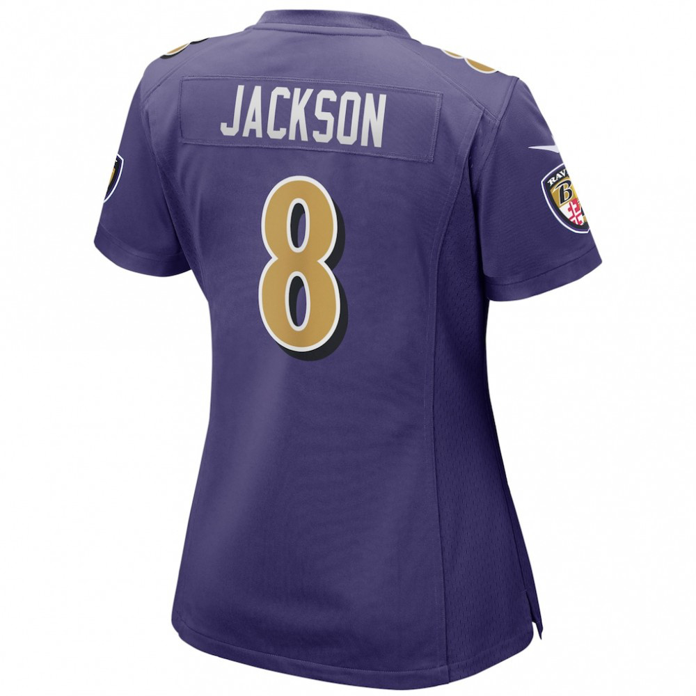 Lamar Jackson Baltimore Ravens Nike Women's Alternate Game Player Jersey - Purple-GridironStore